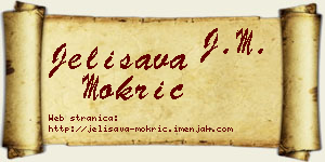 Jelisava Mokrić vizit kartica